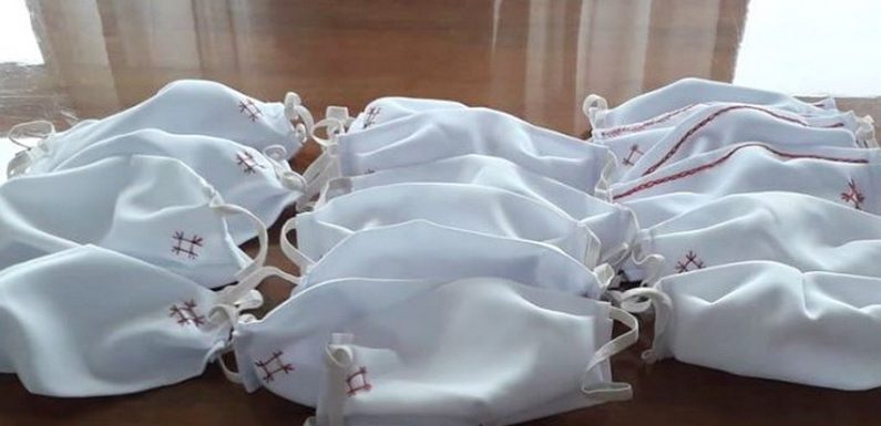 Діти шиють маски для ямпільської лікарні