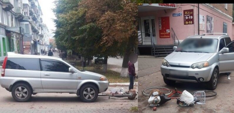 В центрі Шостки автомобіль збив велосипедистку