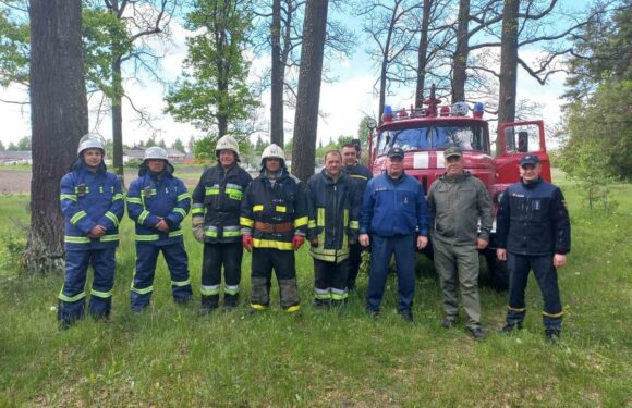 В Свесі провели спільні навчання щодо взаємодії гасіння лісових пожеж