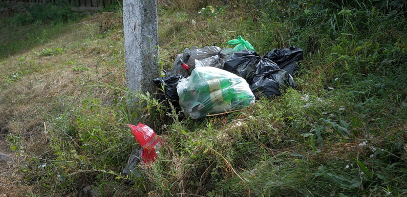 🔴 📸 В приватному секторі Ямполя накопичуються пакети зі сміттям, які вивозять раз на два тижні